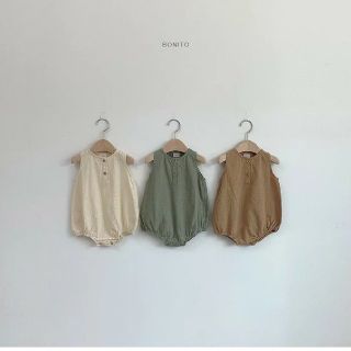 コドモビームス(こども ビームス)のballoon rompers ◆ivory 6M◆(ロンパース)