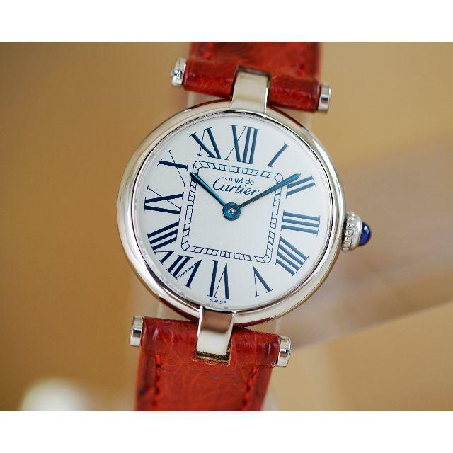 美品 カルティエ マスト ヴァンドーム オパラン ローマン SM Cartier