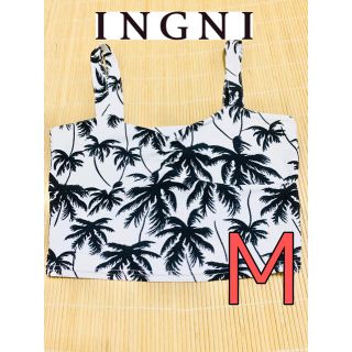 イング(INGNI)のINGNI 夏服 ボタニカル シースルー ミニトップス デート服(カットソー(半袖/袖なし))