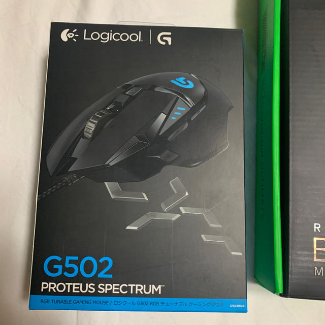 logicool g502とRAZER BLACWIDOWULTIMATEセット