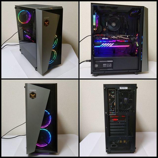 ZALMANS4PLUS電源Ryzen Gaming PC【Rainbow】