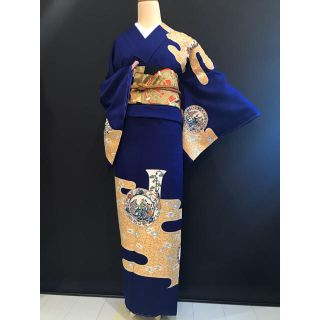 1557 未使用品 ヤマボウシ 訪問着 絽 ロイヤルブルー grandelimite.co.jp