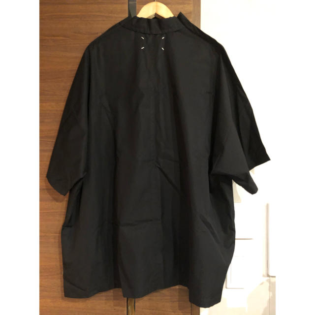 20SS メゾン マルジェラ オーバーサイズ 半袖 シャツ ブラック 黒 40