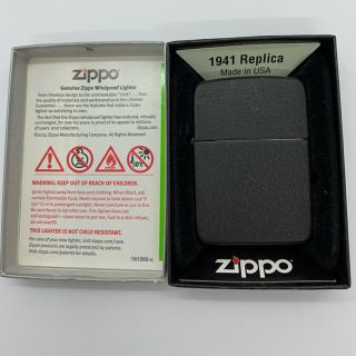 ジッポー(ZIPPO)のzippo ライター　オイルライター　ジッポ　ブラック　復刻版(タバコグッズ)