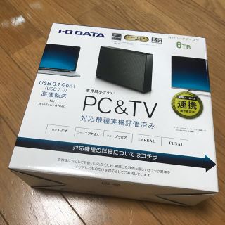 アイオーデータ(IODATA)のHDCZ-UTL6K 6TB 外付けハードディスク(PC周辺機器)