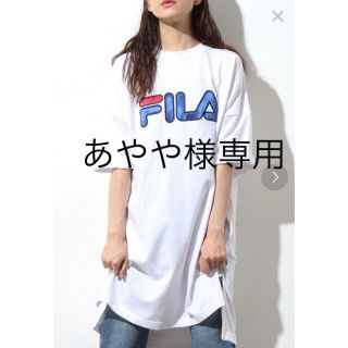 ヴィス(ViS)のvis ヴィス FILA フィラ コラボ Tシャツ ゆったり ワンピース(Tシャツ(半袖/袖なし))