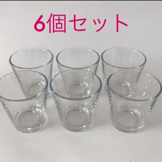 コストコ(コストコ)のシンプルガラス容器 6個セット(グラス/カップ)