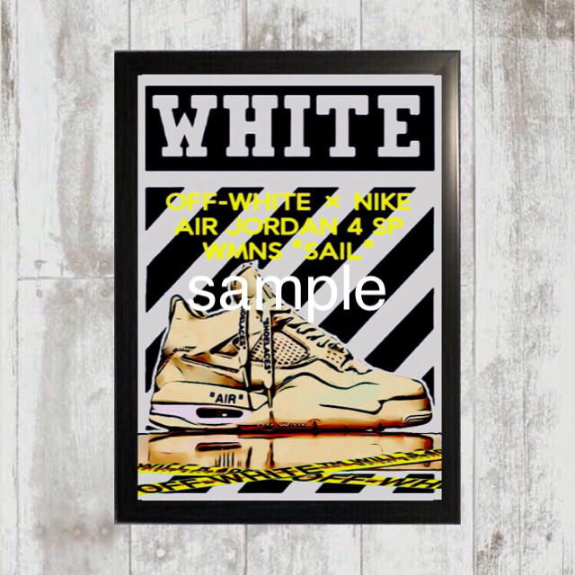NIKE(ナイキ)のOFF-WHITE × AIR JORDAN 4 SP WMNS "SAIL" メンズの靴/シューズ(スニーカー)の商品写真