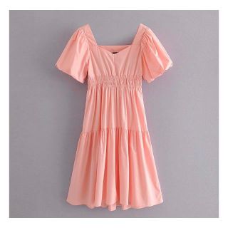 ザラ(ZARA)の1840＊S/S pink ワンピース(ひざ丈ワンピース)