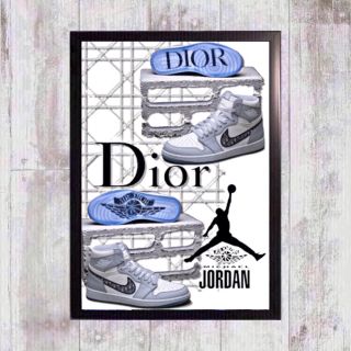 ナイキ(NIKE)のDIOR NIKE AIR JORDAN 1 OG AIR DIOR 額付(スニーカー)