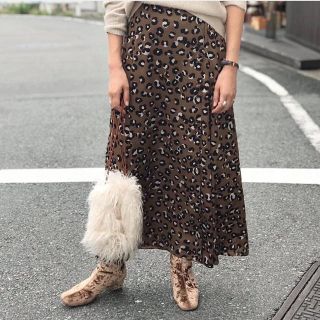 トゥデイフル(TODAYFUL)のTODAYFUL Leopard Satin SK(ロングスカート)