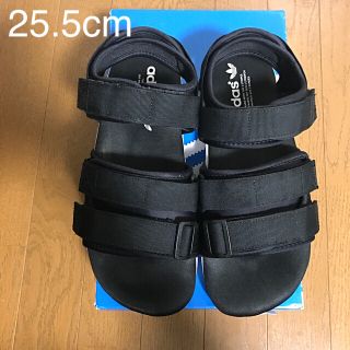 アディダス(adidas)のadidas アディレッタ　スポーツサンダル　ベルクロ　黒 美品(サンダル)