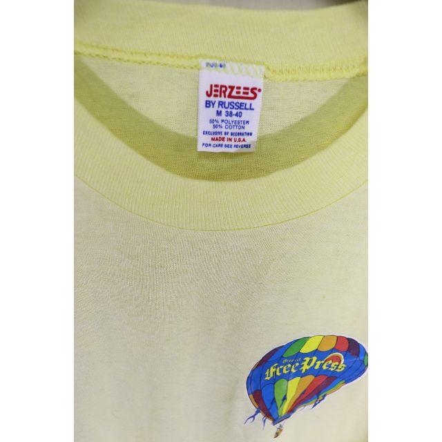 匿80'sDetroit Free Press T/ビンテージ希少イエロー気球M メンズのトップス(Tシャツ/カットソー(半袖/袖なし))の商品写真