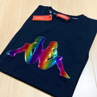 カッパ(Kappa)の各サイズ１枚のみ！【綿100%】KAPPA レインボーロゴTシャツ♪(Tシャツ/カットソー(半袖/袖なし))