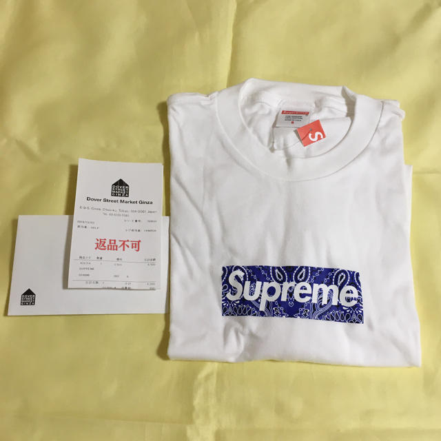 新着ランキング 19aw supreme Tシャツ ボックスロゴ バンダナ 白 S ...