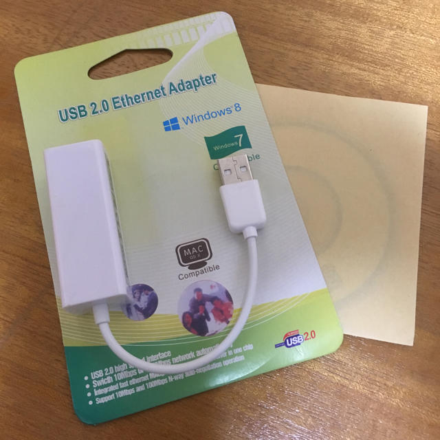 USB2.0EthernetAdapter スマホ/家電/カメラのPC/タブレット(PC周辺機器)の商品写真