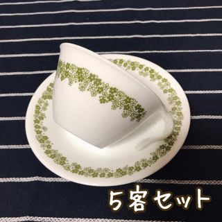 コレール(CORELLE)のコレール スプリングブロッサムシリーズ カップ＆ソーサー５客(グラス/カップ)