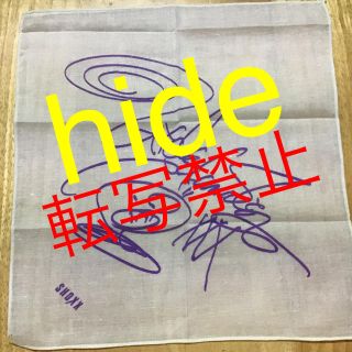 xjapan hide 印刷サイン ハンカチ(ミュージシャン)