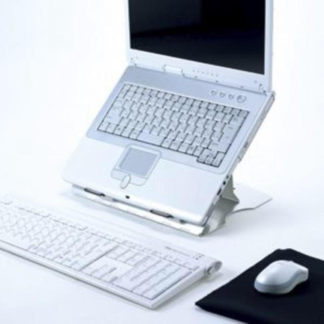 パソコン　スタンド　回転式 インテリア/住まい/日用品の机/テーブル(オフィス/パソコンデスク)の商品写真