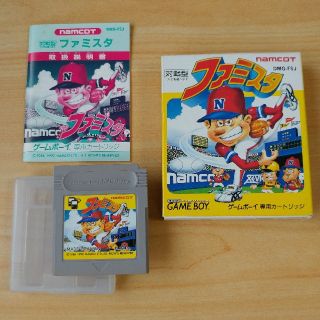 ゲームボーイ(ゲームボーイ)の専用品  任天堂　ゲームボーイ　ファミスタ　箱・説明書付き(家庭用ゲームソフト)