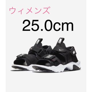 ナイキ(NIKE)のNIKE ナイキ キャニオン サンダル 黒 白 US8 25.0(サンダル)