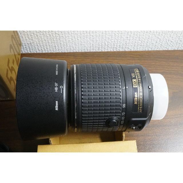 Nikon(ニコン)のAF-S DX NIKKOR 55-200mm f/4-5.6G ED VRⅡ スマホ/家電/カメラのカメラ(レンズ(ズーム))の商品写真