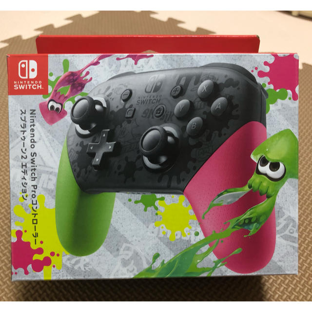 純正 Nintendo Switch Proコントローラー スプラトゥーン2おうち