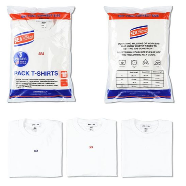 Supreme - Los Angels Apparel × WDS 3pack T-SHIRT L