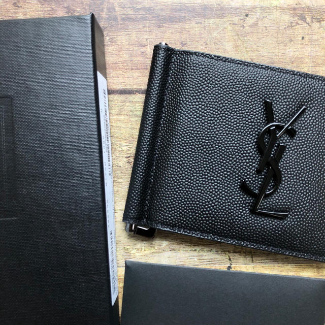 Saint Laurent(サンローラン)の新品 新作！サンローラン  モノグラム マネークリップ ブラック メンズのファッション小物(マネークリップ)の商品写真