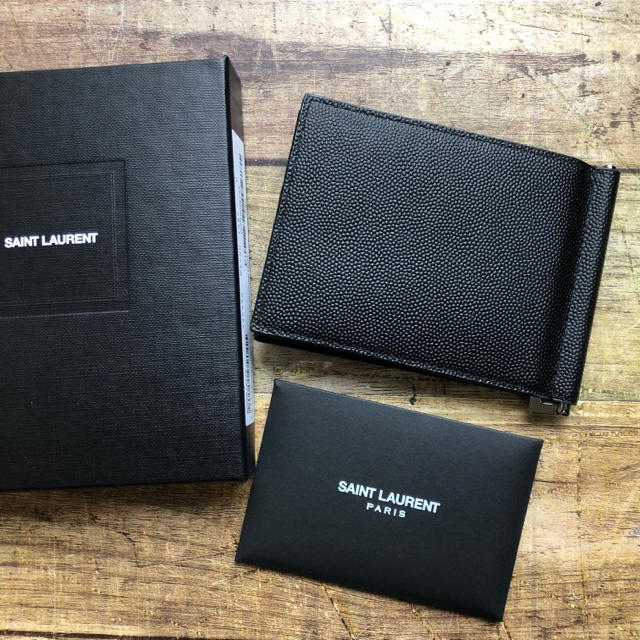 Saint Laurent(サンローラン)の新品 新作！サンローラン  モノグラム マネークリップ ブラック メンズのファッション小物(マネークリップ)の商品写真