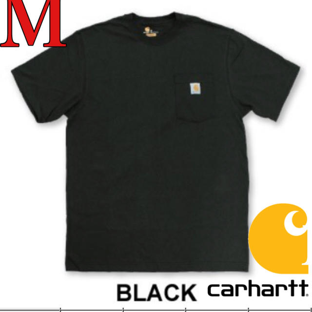 carhartt(カーハート)の【新品】カーハート　ブラックTシャツ メンズのトップス(Tシャツ/カットソー(半袖/袖なし))の商品写真