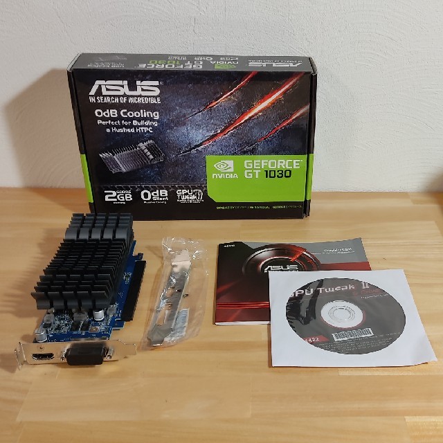 ASUS - ASUS NVIDIA GT1030搭載 GT1030-SL-2G-BRKの通販 by shin x