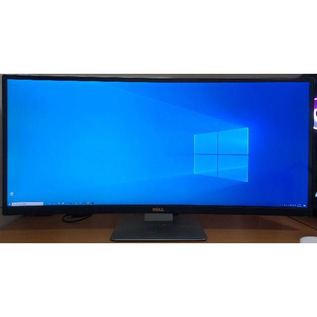 DELL U3415W 34インチ　曲面モニター 3440×1440　美品PC周辺機器