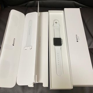 アップルウォッチ(Apple Watch)のApple Watch‎ Series3 38mm GPSモデル シルバー(腕時計(デジタル))