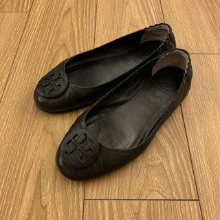 トリーバーチ(Tory Burch)のトリーバーチ　パンプス　黒　サイズ８　MINNIE TRAVEL BALLET(バレエシューズ)