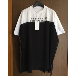 20SS新品50 メゾン マルジェラ Spliced ロゴ Tシャツ 再構築 黒