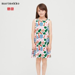 マリメッコ(marimekko)のまめっち様専用　マリメッコ ✖️　ユニクロ　3-4y ワンピース(ワンピース)