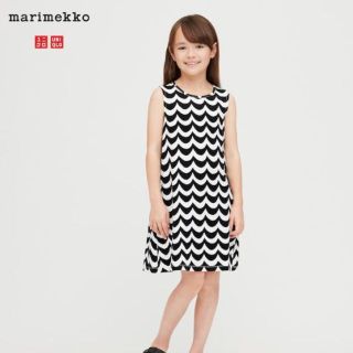 マリメッコ(marimekko)の新品未使用　マリメッコ ✖️　ユニクロ　3-4y ワンピース(ワンピース)