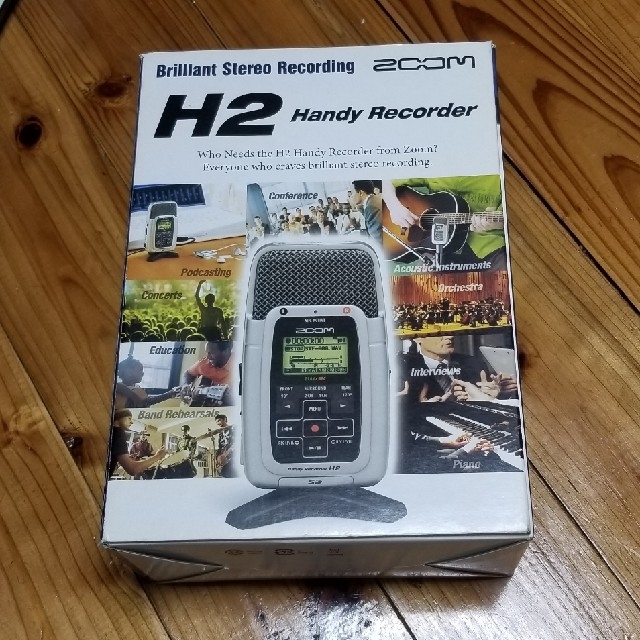 Zoom(ズーム)の美品！　ZOOM  H2 Handy Recorder 楽器のレコーディング/PA機器(マイク)の商品写真