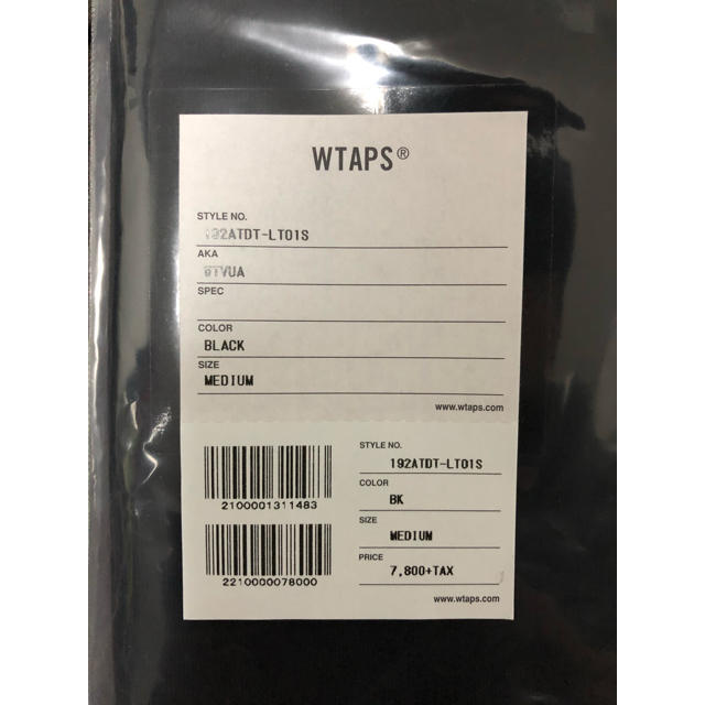 W)taps(ダブルタップス)のWTAPS WTVUA 黒M ロンT LS メンズのトップス(Tシャツ/カットソー(七分/長袖))の商品写真
