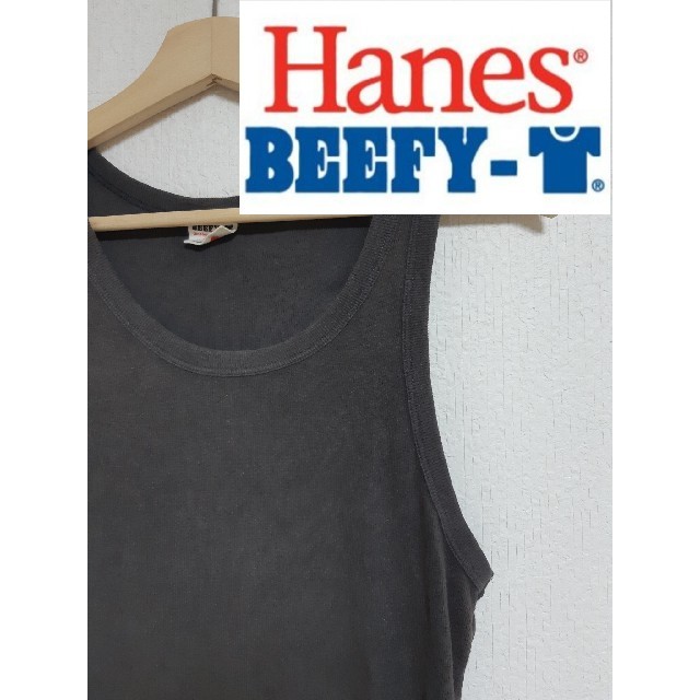 Hanes(ヘインズ)の【BEEFY-T】黒タンクトップ メンズのトップス(タンクトップ)の商品写真