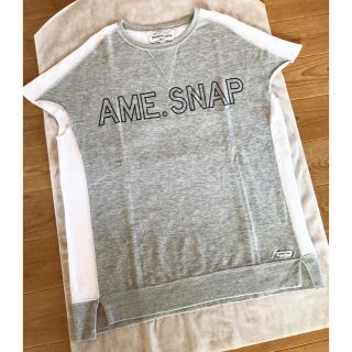 アメリカーナ(AMERICANA)の☆AMERICANAアメリカーナ☆ロゴ入りスウェットTシャツ♪超美品(Tシャツ(半袖/袖なし))