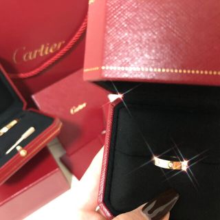 カルティエ(Cartier)の(値下げ)カルティエ　ラブリング　1Pダイヤ(リング(指輪))