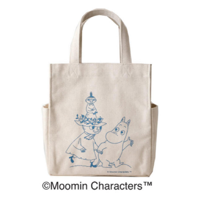 Moomin×紀ノ国屋/ムーミンコットンバッグ ナチュラル