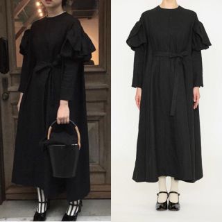 ドゥーブルメゾン キャピュレットドレス ブラック DOUBLE MAISON