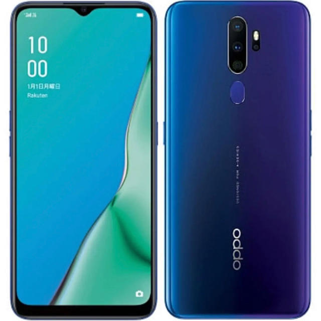 OPPO A5 2020 モバイル対応 simフリースマートフォン【ブルー】スマートフォン/携帯電話