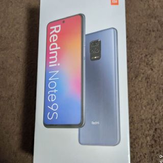 アンドロイド(ANDROID)の【未開封】xiaomi Redmi Note 9S 国内版　オーロラブルー(スマートフォン本体)