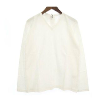 ランバンオンブルー(LANVIN en Bleu)のSALE 新品 タグ付 Vネックロングスリーブカットソー(Tシャツ/カットソー(七分/長袖))