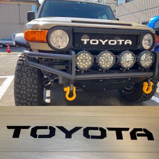 【気まぐれ値下げ】FJクルーザー トヨタ デカロゴ typeF デカール グリル