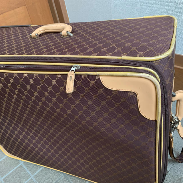 ラルフローレン モノグラム ロゴ 革 スーツケース 旅行バッグ